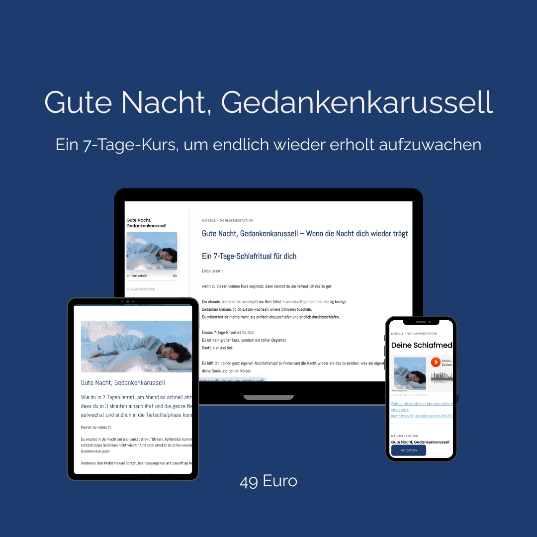 Gute Nacht Gedankenkarussell